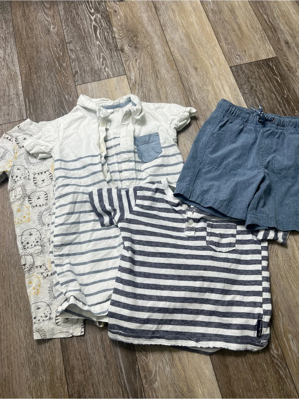 Bundle baby boy romper shorts tee